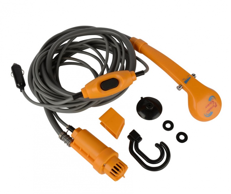 Prysznic turystyczny przenośny camping 12v elektryczny