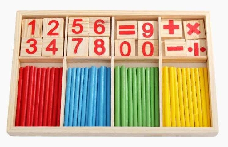 Patyczki pałeczki do nauki liczenia liczby dla dzieci liczydło