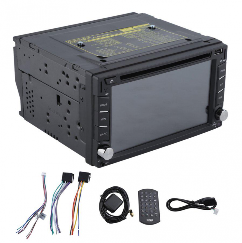 Radio samochodowe android 2 din 6.2” dotykowy wyświetlacz dvd gps