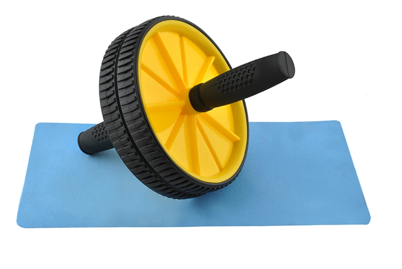 Podwójne koło kółko wałek roller do ćwiczeń + mata