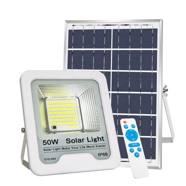 Lampa solarna led naświetlacz solar panel halogen pilot ip66 50w