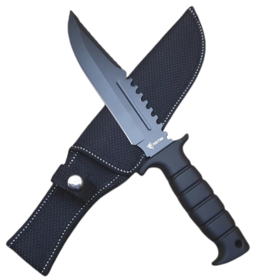 NÓŻ MYŚLIWSKI TAKTYCZNY RAMBO FINKA WOJSKOWY 29CM