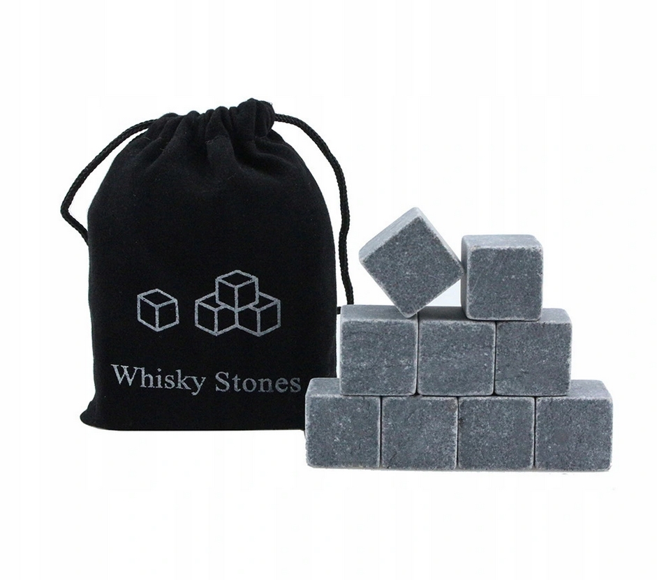 Kamienie lodowe kostki do whisky whiskey drewniane opakowanie 12szt - obrazek 4