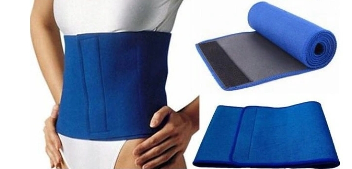 Pas neoprenowy wyszczuplający do ćwiczeń na rzep XXL 28x120cm - obrazek 2