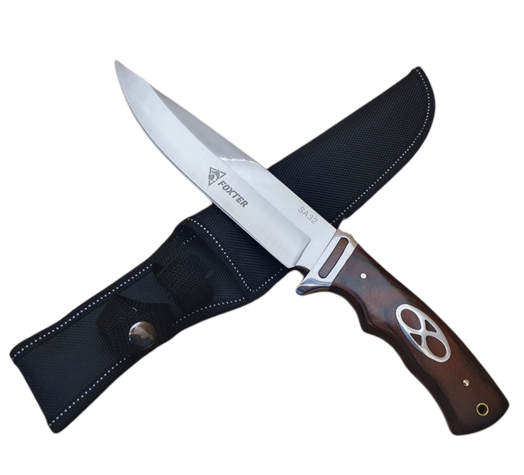 FOXTER® Nóż myśliwski taktyczny wojskowy finka pokrowiec 31cm