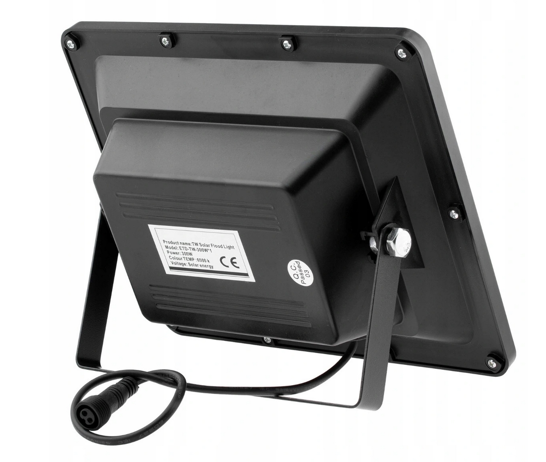 Lampa solarna led naświetlacz solar panel halogen pilot ip67 300w - obrazek 5
