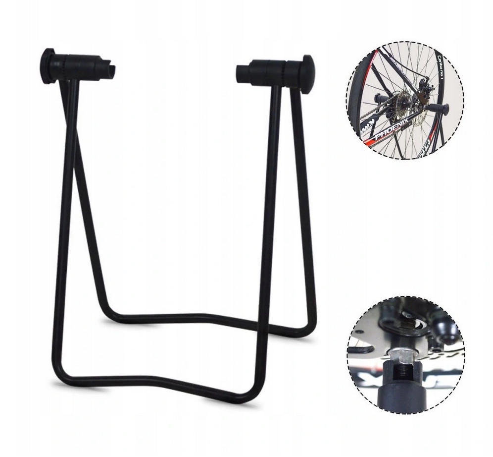 Stojak rowerowy serwisowy składany na tylne koło