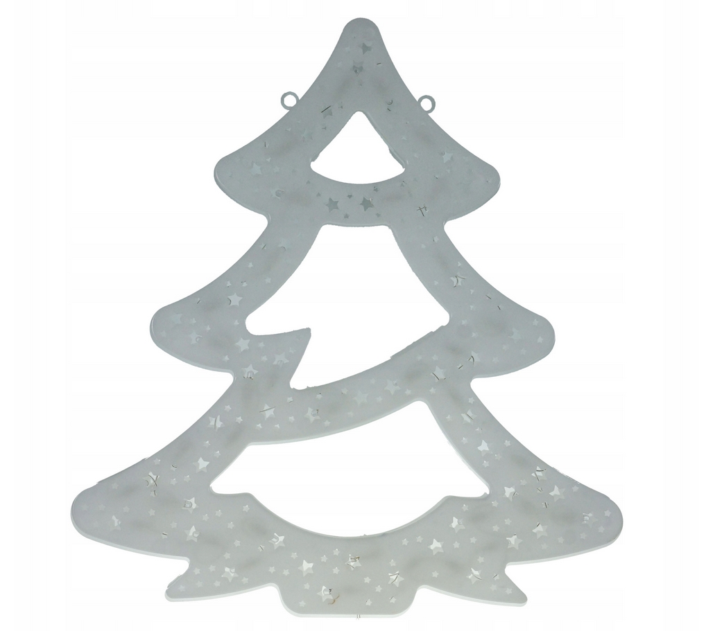 Ozdoba led na baterie choinka lampki biały ciepły xxl 40cm - obrazek 2