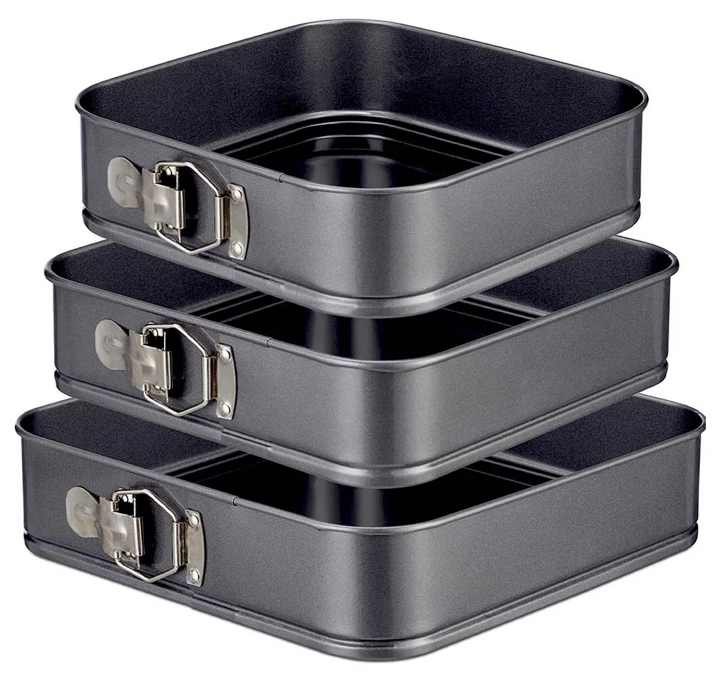 Tortownica zestaw blach do pieczenia tortów ciast nieprzywierająca 3el - obrazek 2