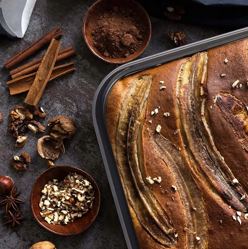 Tortownica zestaw blach do pieczenia tortów ciast nieprzywierająca 3el - obrazek 3