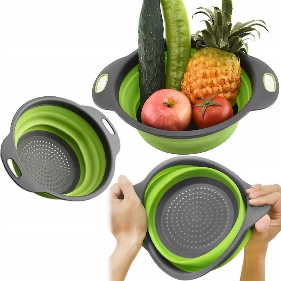 Durszlak składany silikonowy sitko cedzak ociekacz xl 29cm