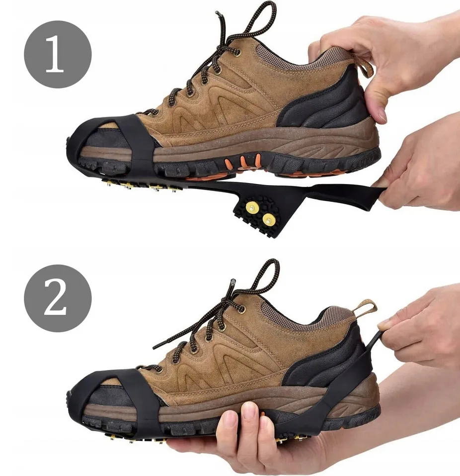 Raki na buty łańcuchy antypoślizgowe nakładki 10 kolców 37-41 - obrazek 4