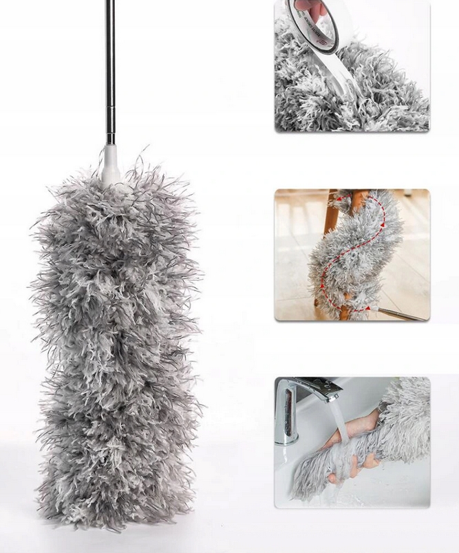 Szczotka miotełka do kurzu teleskopowa długa 280cm - obrazek 4
