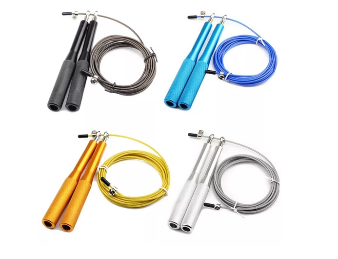 Skakanka łożyskowa bokserska crossfit stalowa regulowana 3m - obrazek 5