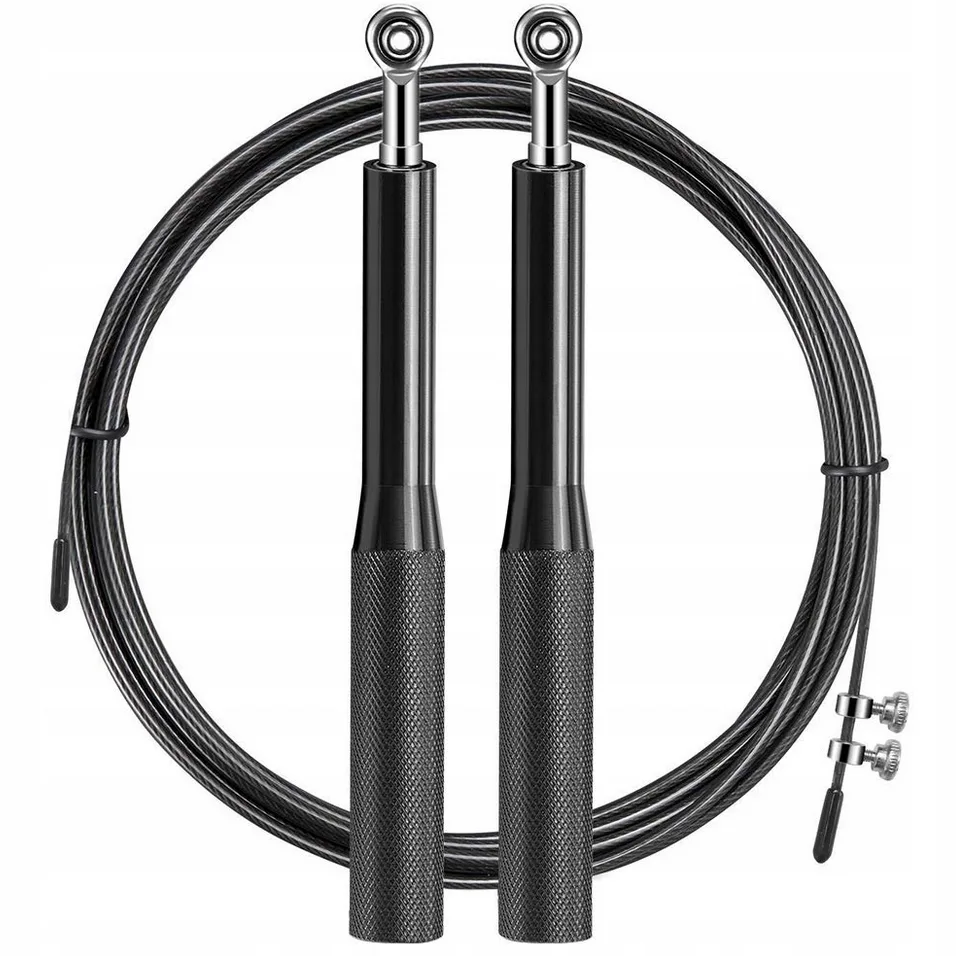 Skakanka łożyskowa bokserska crossfit stalowa regulowana 3m