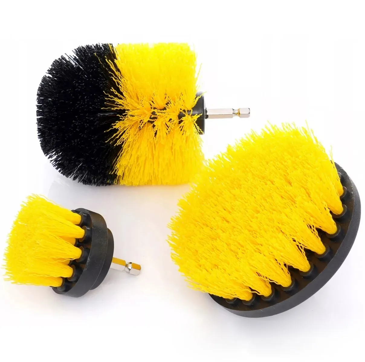 Szczotki czyszczące sprzątające na wiertarkę 1/4 zestaw 3 el