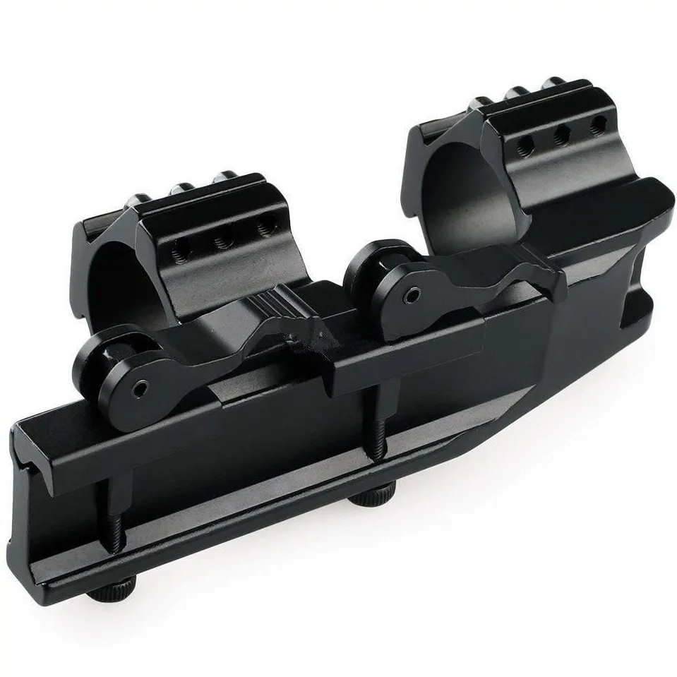 GENETIC® Montaż lunety jednoczęściowy uniwersalny 1" 30mm adapter szyna 20mm picatinny - obrazek 4