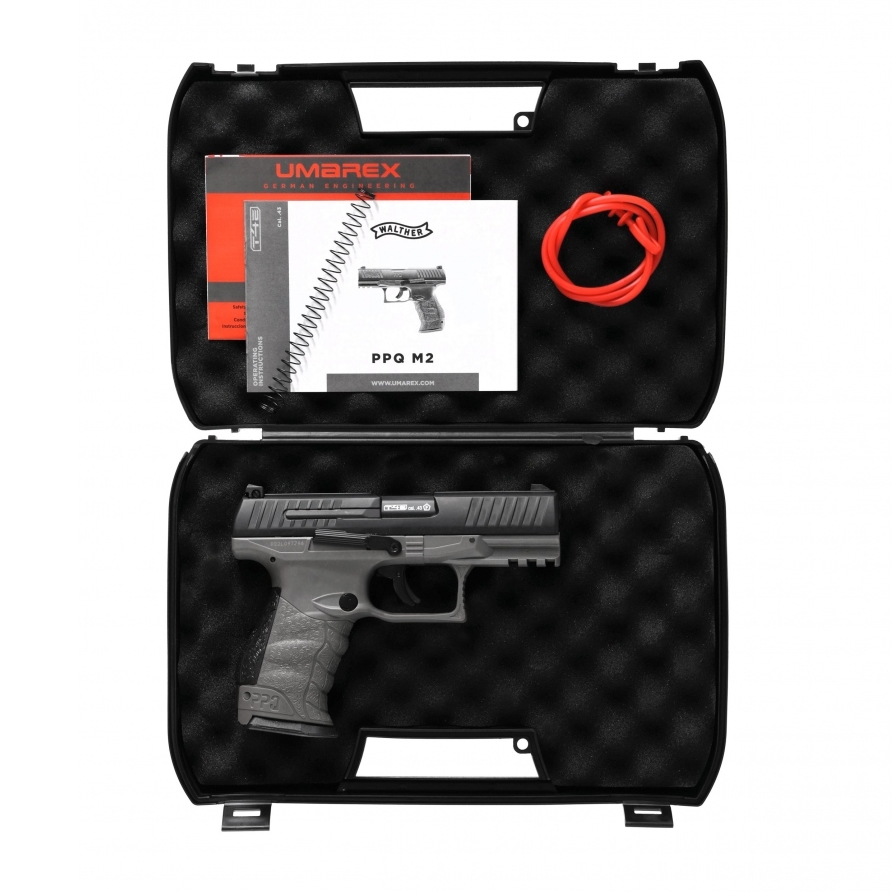 Wiatrówka pistolet na kule gumowe Walther PPQ M2 T4E .43 CO2 szary ekp<17J - obrazek 9