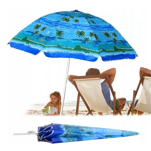Parasol plażowy ogrodowy rozkładany składany łamany 180x175cm