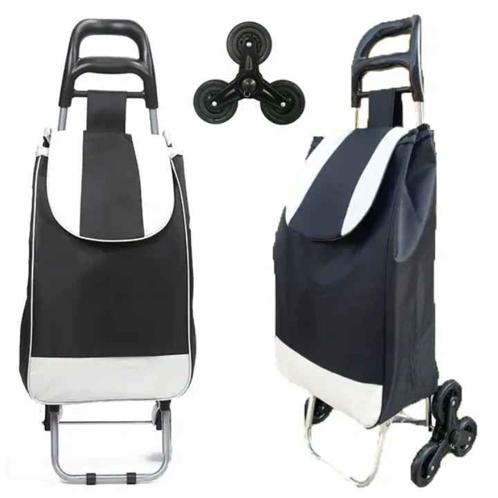 Torba wózek na zakupy składany kółka potrójne