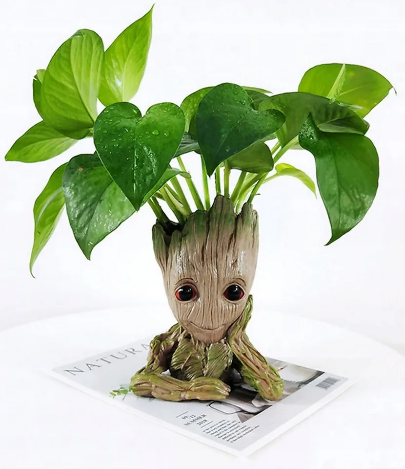 Doniczka groot na biurko kwiaty strażnicy galaktyki 14cm - obrazek 2