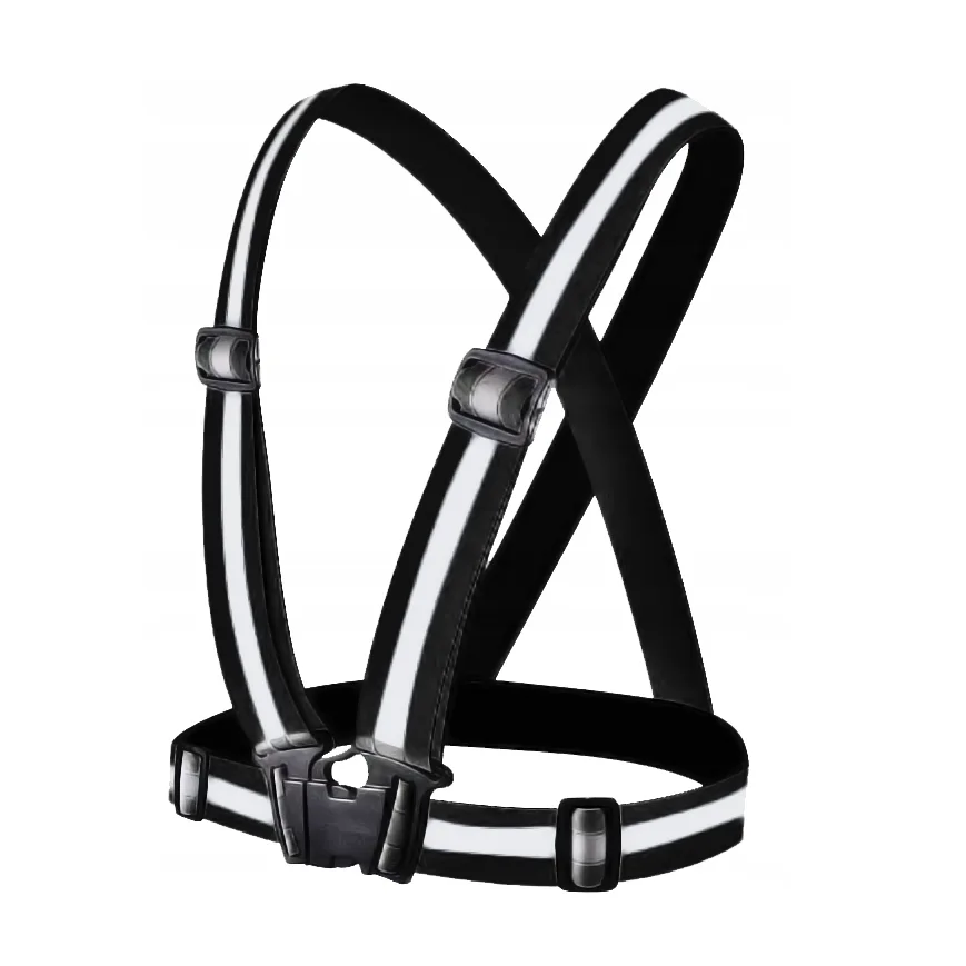 Szelki odblaskowe kamizelka odblaskowa na motor rower - obrazek 2