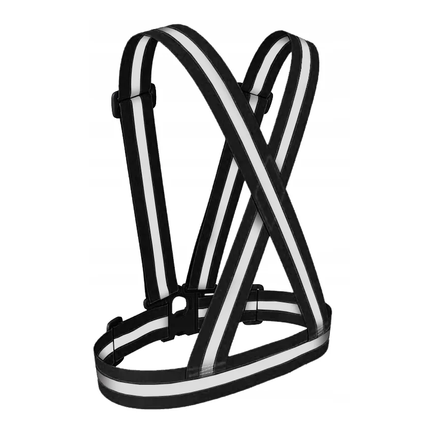 Szelki odblaskowe kamizelka odblaskowa na motor rower - obrazek 3