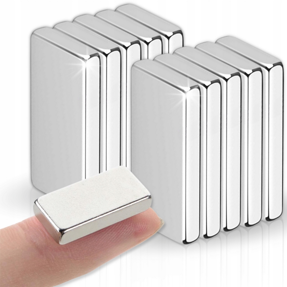 HÖGLER Mocny magnes neodymowy płaski 8x4x2mm 10szt