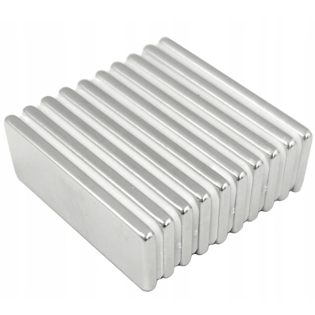 HÖGLER Mocny magnes neodymowy płaski 8x4x2mm 10szt - obrazek 2