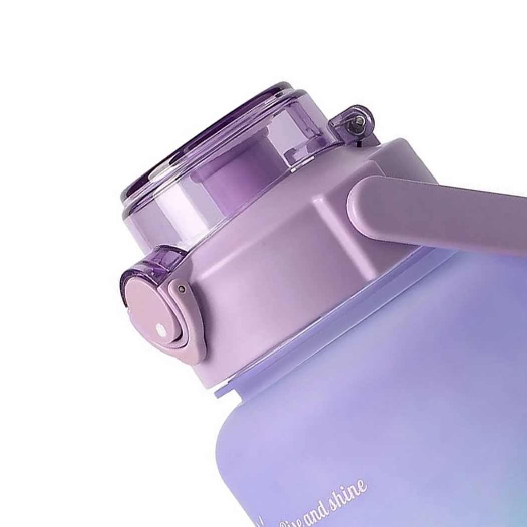 Bidon butelka na wodę sportowa przenośna ze słomką tritan 1,5l - obrazek 3