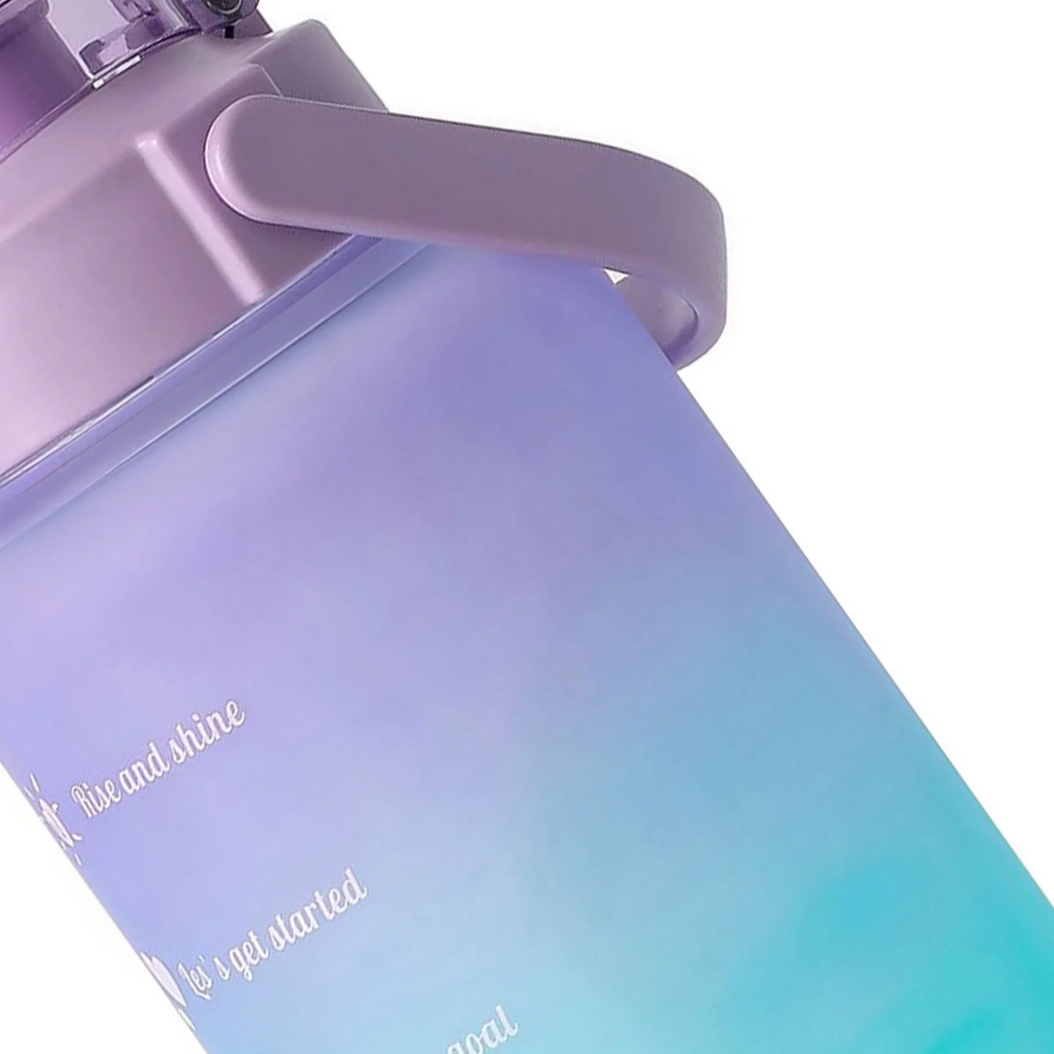 Bidon butelka na wodę sportowa przenośna ze słomką tritan 1,5l - obrazek 4