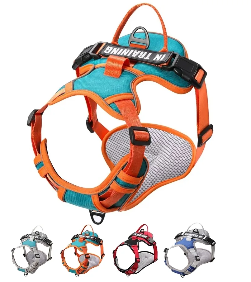 NUXIE® Szelki dla psa bezuciskowe premium mocne lekkie uchwyt L