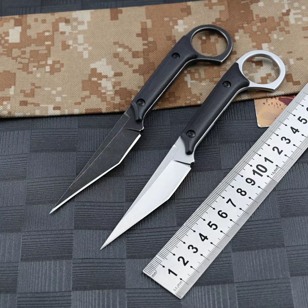 FOXTER® Nóż myśliwski taktyczny wojskowy survival karambit rzutka pokrowiec 19cm - obrazek 2