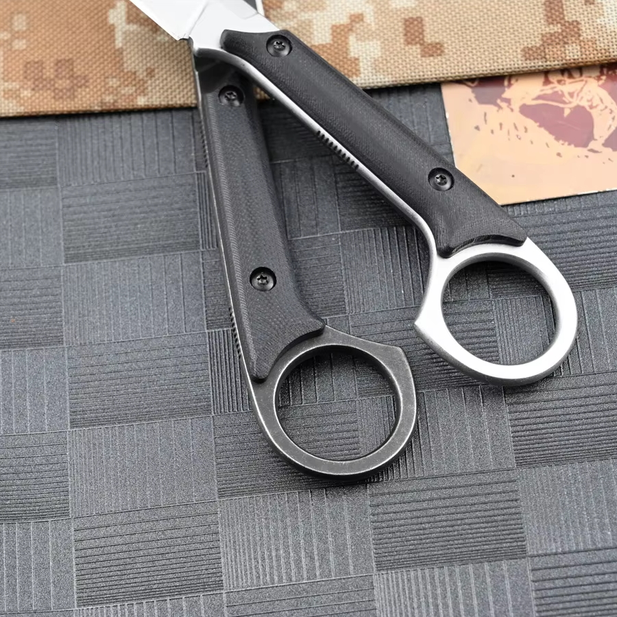 FOXTER® Nóż myśliwski taktyczny wojskowy survival karambit rzutka pokrowiec 19cm - obrazek 4