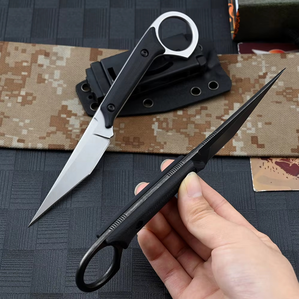 FOXTER® Nóż myśliwski taktyczny wojskowy survival karambit rzutka pokrowiec 19cm - obrazek 6