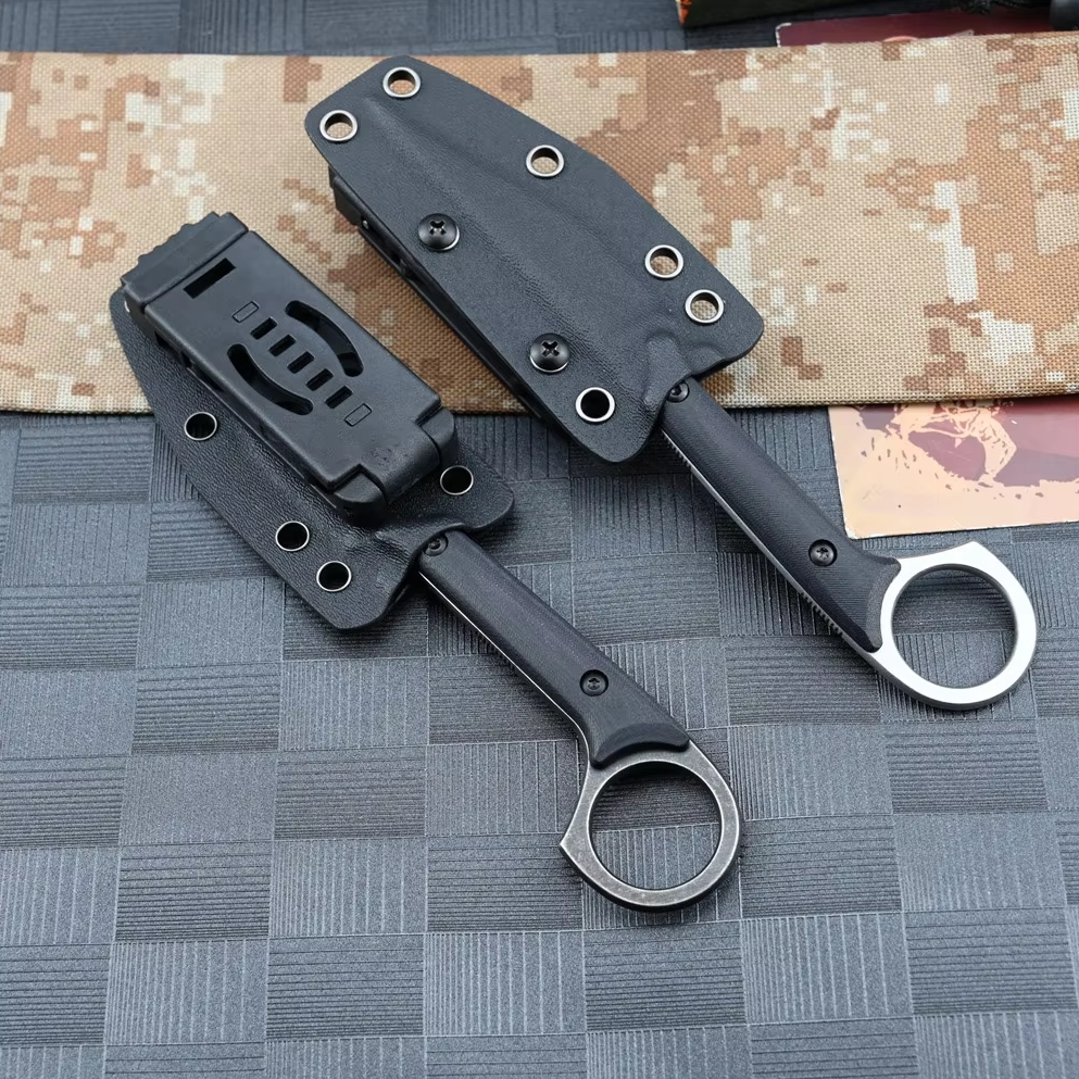 FOXTER® Nóż myśliwski taktyczny wojskowy survival karambit rzutka pokrowiec 19cm - obrazek 9