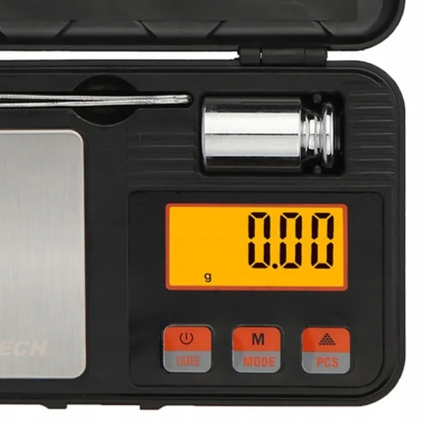 Waga jubilerska elektroniczna kuchenna płaska precyzyjna lcd zestaw 200g 0,01g - obrazek 6