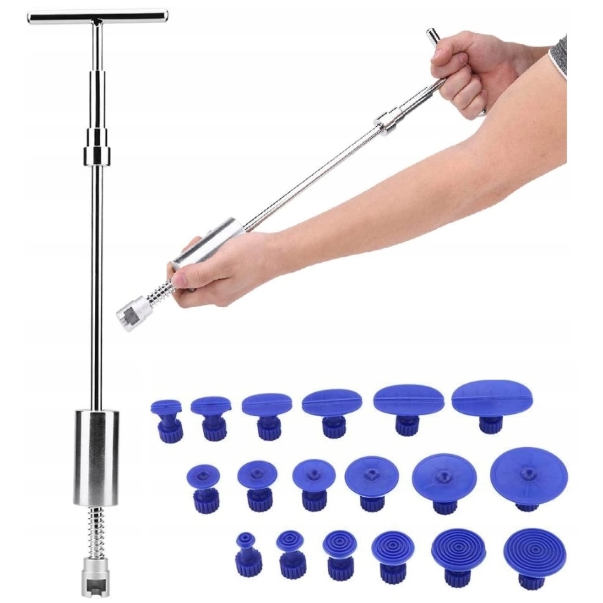 Zestaw do wyciągania wgnieceń usuwania wgniotek młotek bezwładnościowy pdr puller + adaptery 18szt