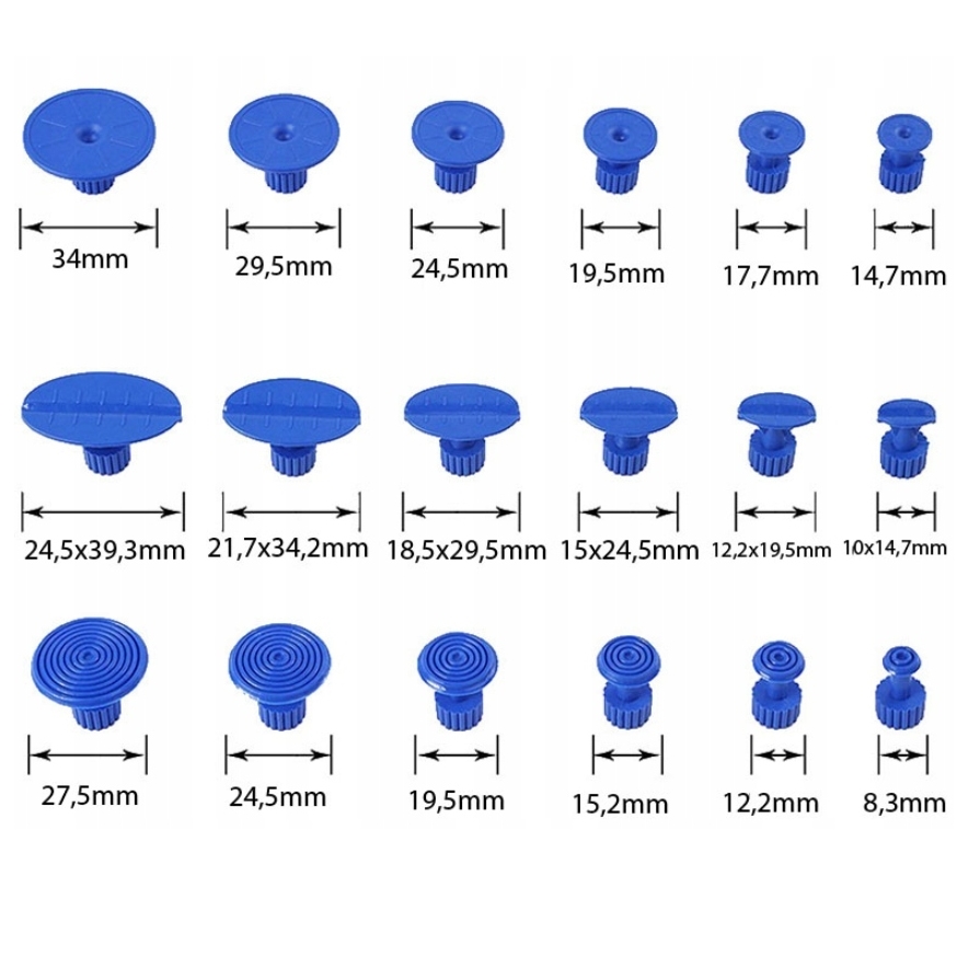 Zestaw do wyciągania wgnieceń usuwania wgniotek młotek bezwładnościowy pdr puller + adaptery 18szt - obrazek 6