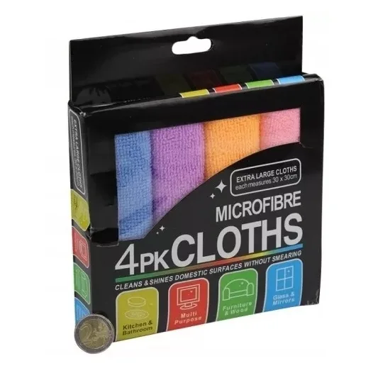 Ściereczka ściereczki z mikrofibry ścierki 30x30cm zestaw 4szt - obrazek 5