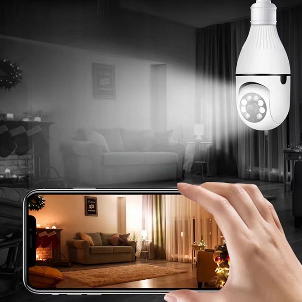 Kamera obrotowa wifi fullhd niania gwint żarówka e27 - obrazek 3