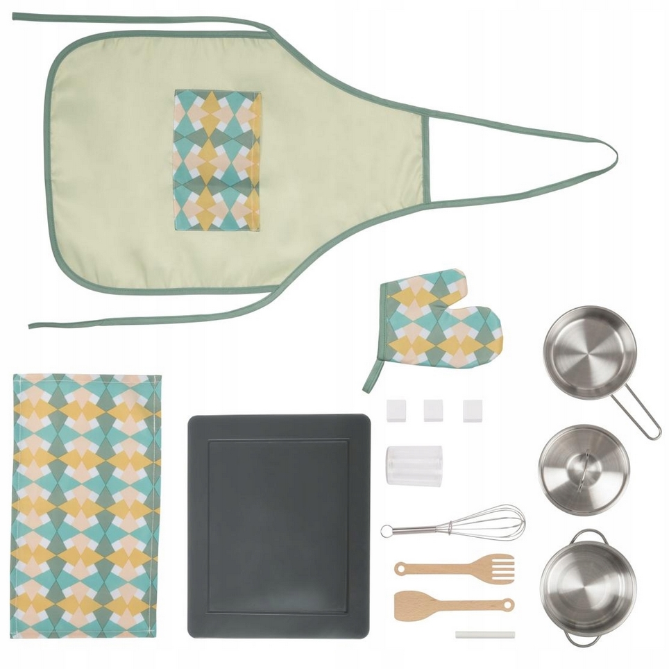 Drewniana kuchnia do zabawy dla dzieci zabawka duża efekty świetlne playtive lidl + akcesoria - obrazek 4