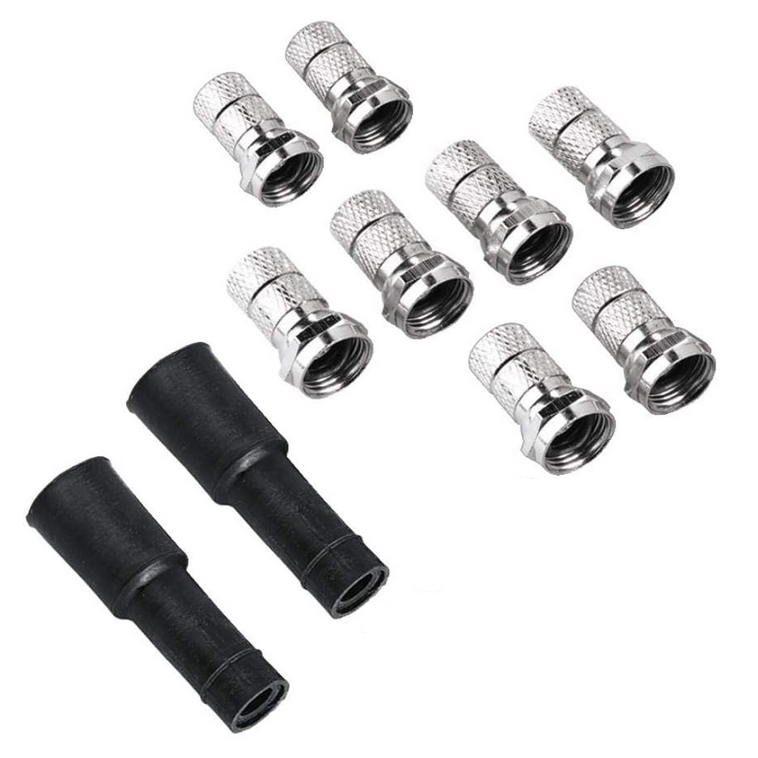 Hama quadswitch adapter antenowy 8x wtyk f wtyczka 2x osłonka 6,5mm gwint zestaw