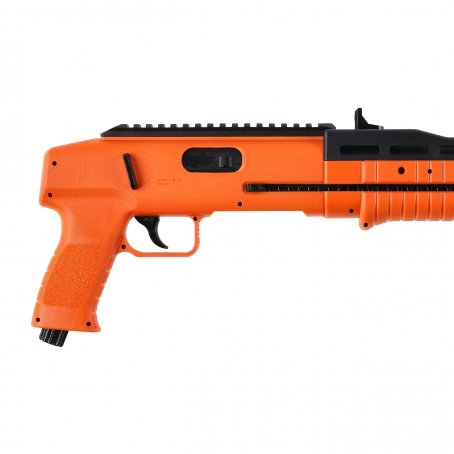 Wiatrówka strzelba na kule gumowe P2P HDB 68 kal. 68 BB CO2 pomarańczowa ekp<17J - obrazek 4