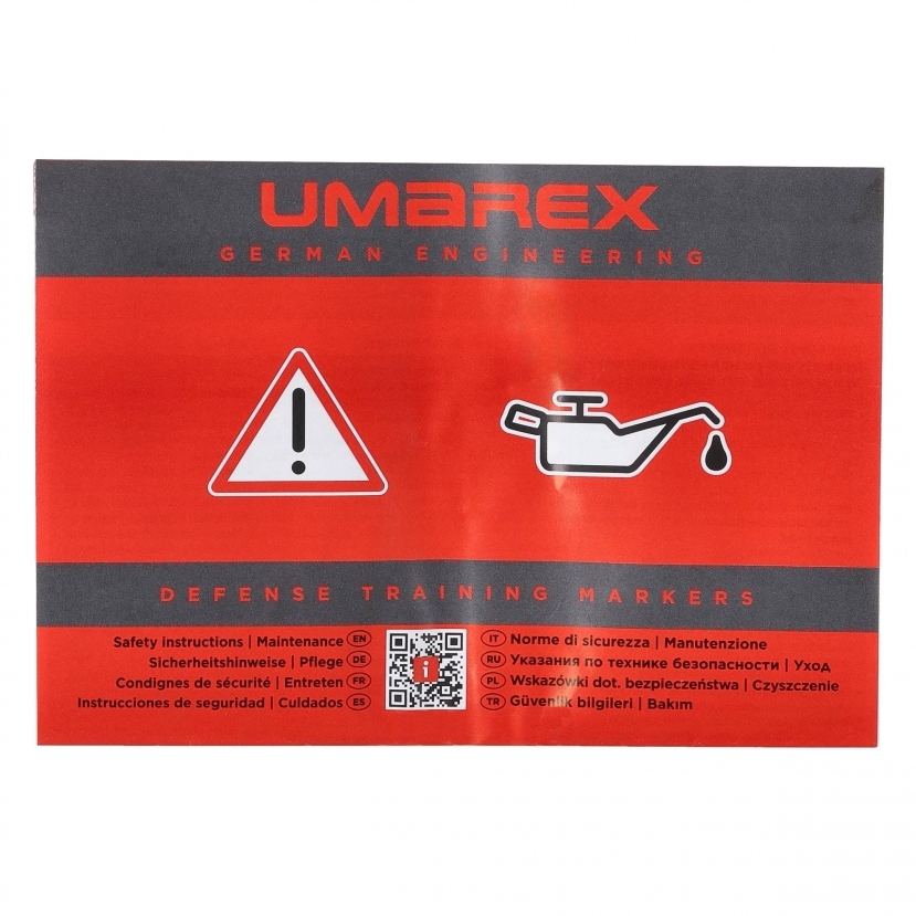 Wiatrówka strzelba na kule gumowe P2P HDB 68 kal. 68 BB CO2 pomarańczowa ekp<17J - obrazek 14