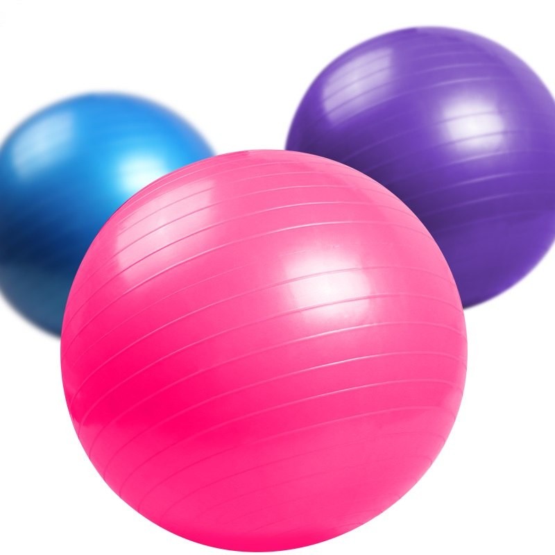 FOXTER® Duża piłka gimnastyczna fitness joga rehabilitacyjna 75cm + pompka - obrazek 3