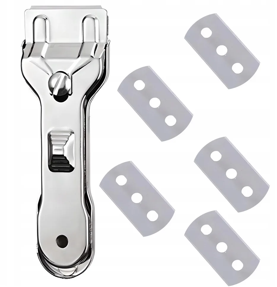 Skrobak do płyty indukcyjnej ceramicznej szyb 6x ostrze uniwersalny - obrazek 2