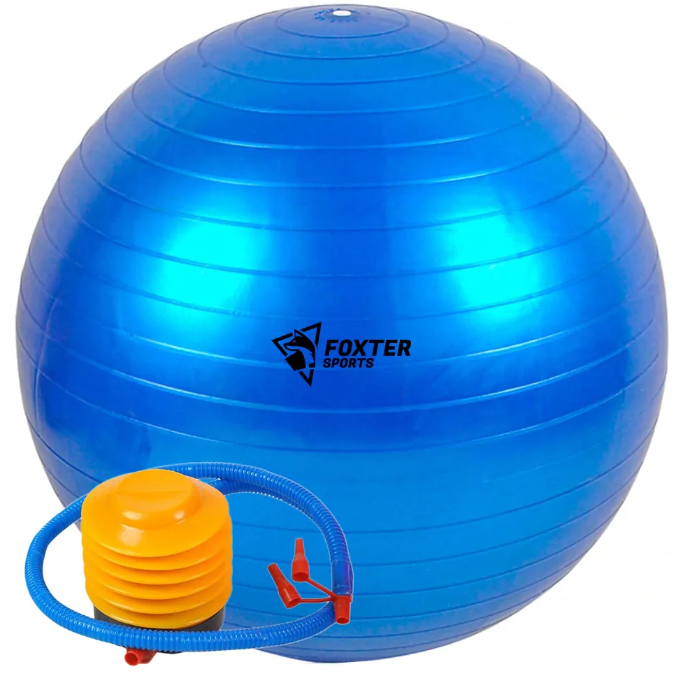 FOXTER® Duża piłka gimnastyczna fitness joga rehabilitacyjna 75cm + pompka
