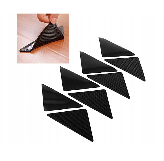 Podkładka antypoślizgowa podkładki antypoślizgowe pod dywan wykładzinę zestaw 8szt - obrazek 2