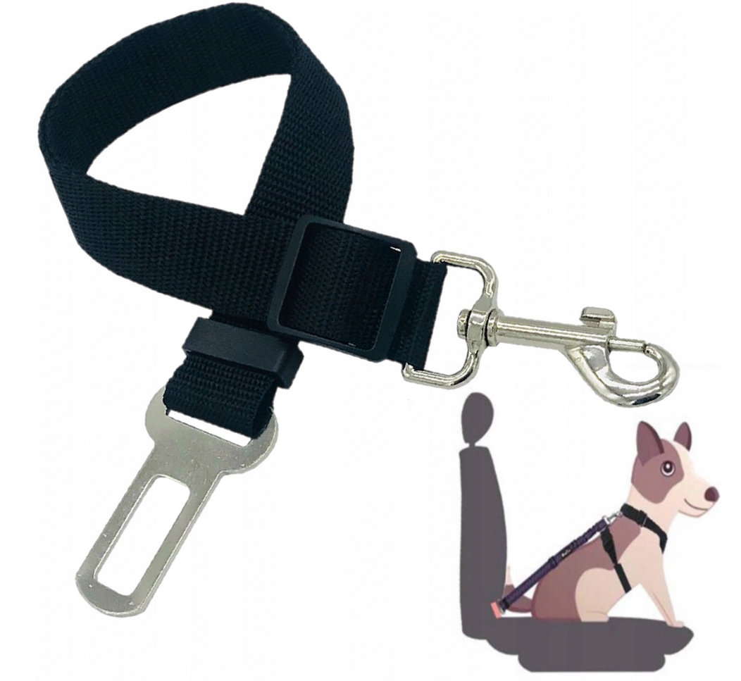NUXIE® Smycz dla psa do samochodu pasy bezpieczeństwa 70cm